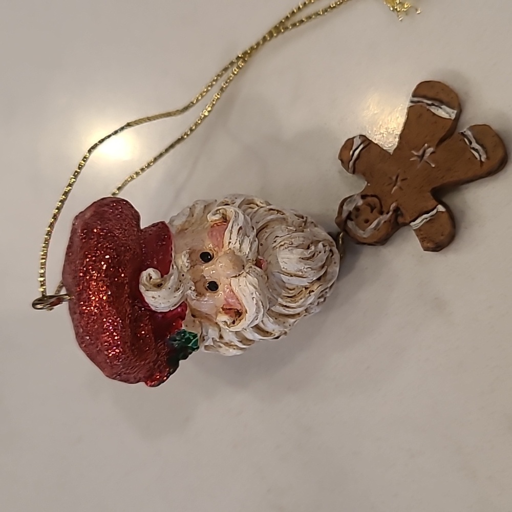 Santa 🎅 Gingerbread boy ornament